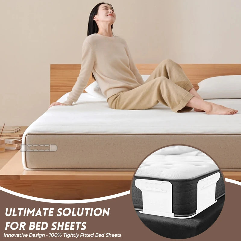 Say Goodbye to Slipping Sheets: Meet the Ultimate 4Pcs Adjustable Non-Slip Bed Sheet Clips!