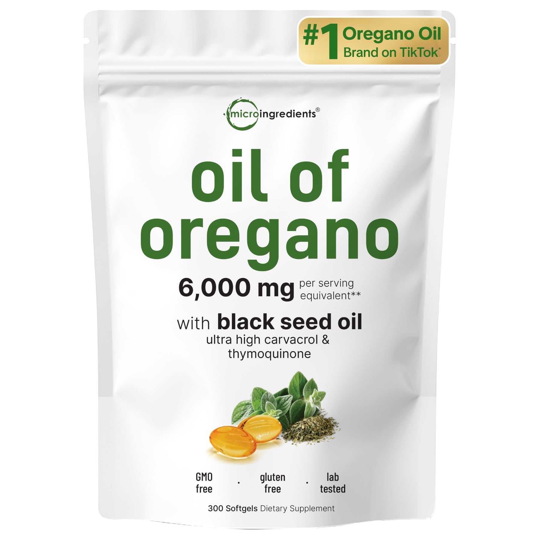 Powerful Oregano Oil and Black Seed Oil Complex for Immune Support and Wellness