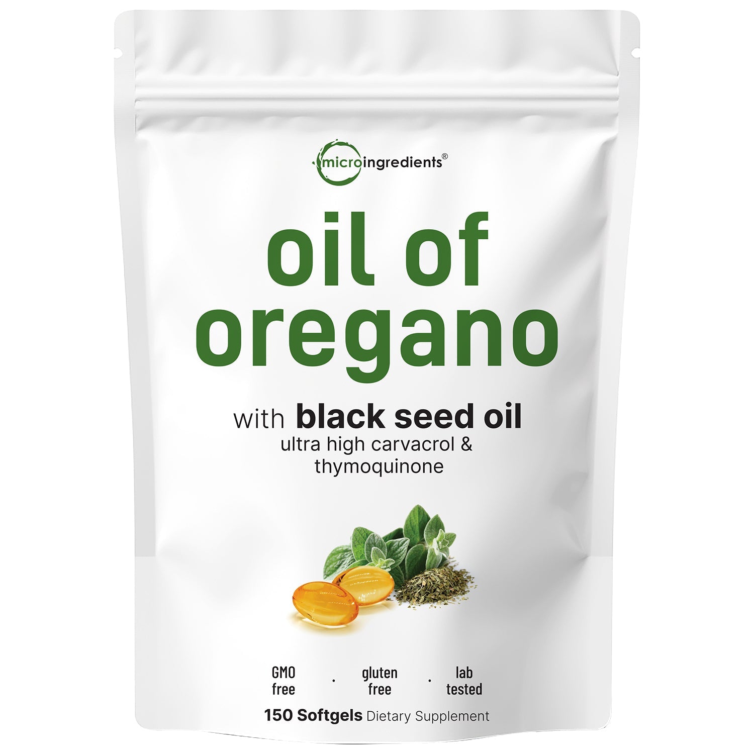 Powerful Oregano Oil and Black Seed Oil Complex for Immune Support and Wellness